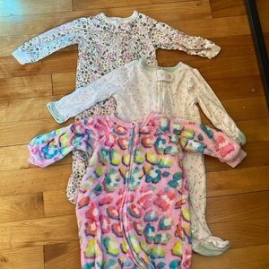 Footie one piece outfits 0-3m